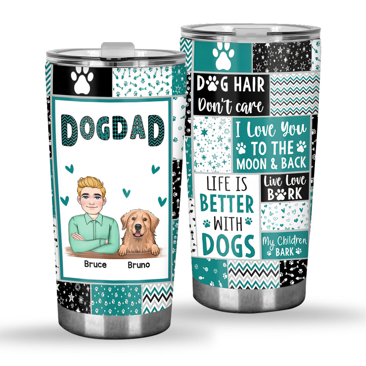 Hundemama – Geschenk für Katzenliebhaber – Personalisierter Becher