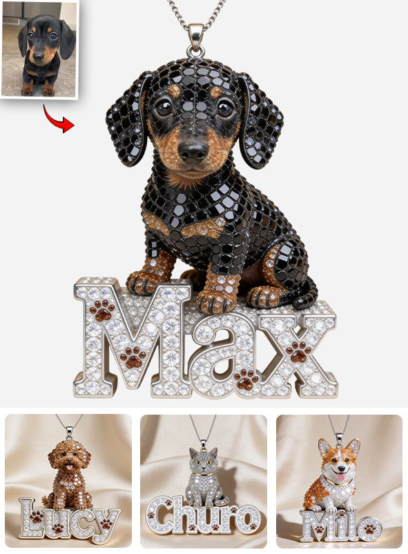 Geschenk für Tierliebhaber, Hundeliebhaber - Personalisierte Hundehalskette aus Metall