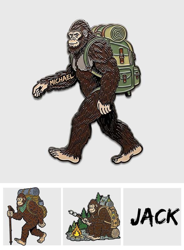 Sasquatch - Personalized Hiking Pin