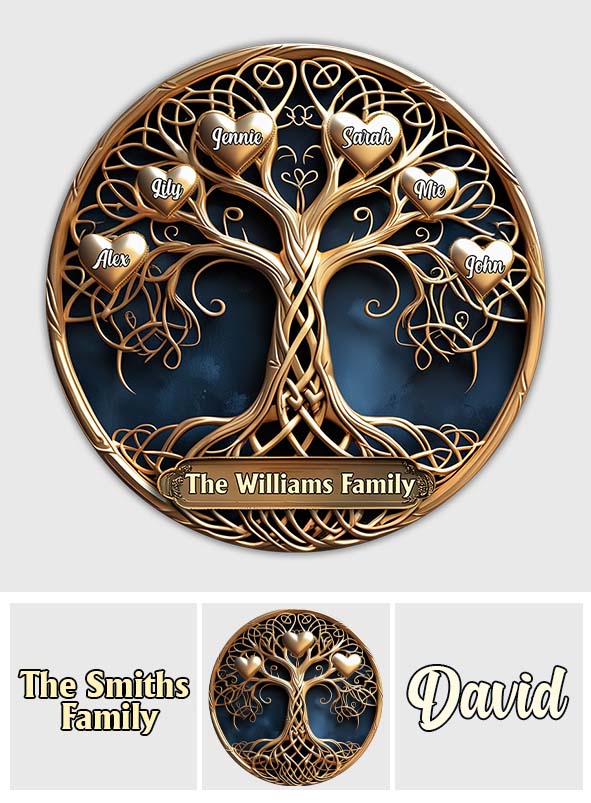 Hier wächst die Liebe – personalisierte Fußmatte in Familienform