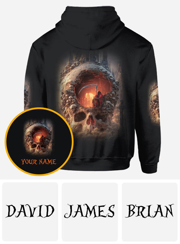 Totenkopf-Halloween – Personalisiertes Totenkopf-Shirt