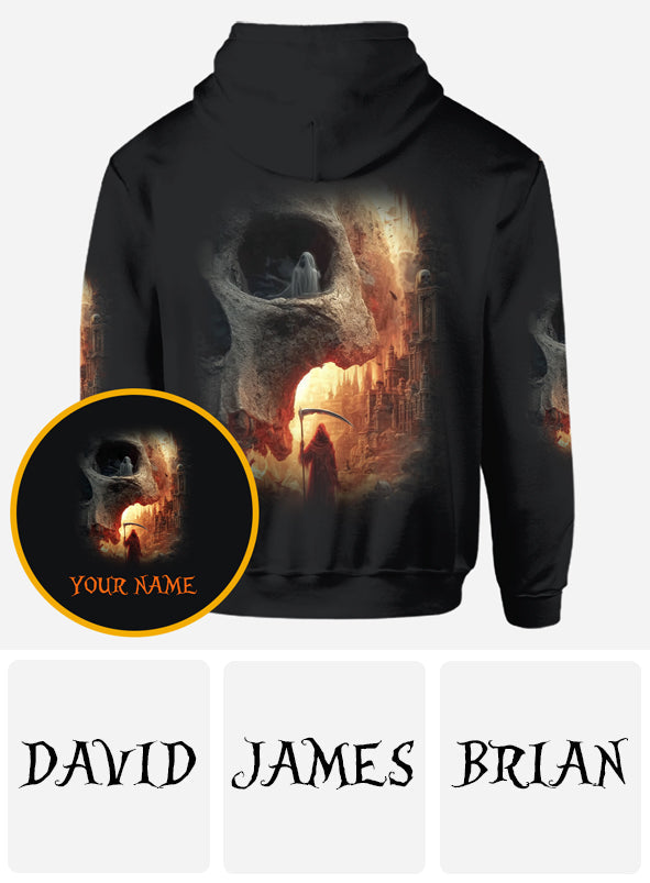 Totenkopf-Halloween – Personalisiertes Totenkopf-Shirt