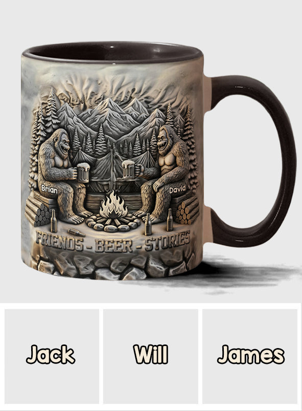 Friends Beer Stories - Personalized Camping Accent Mug