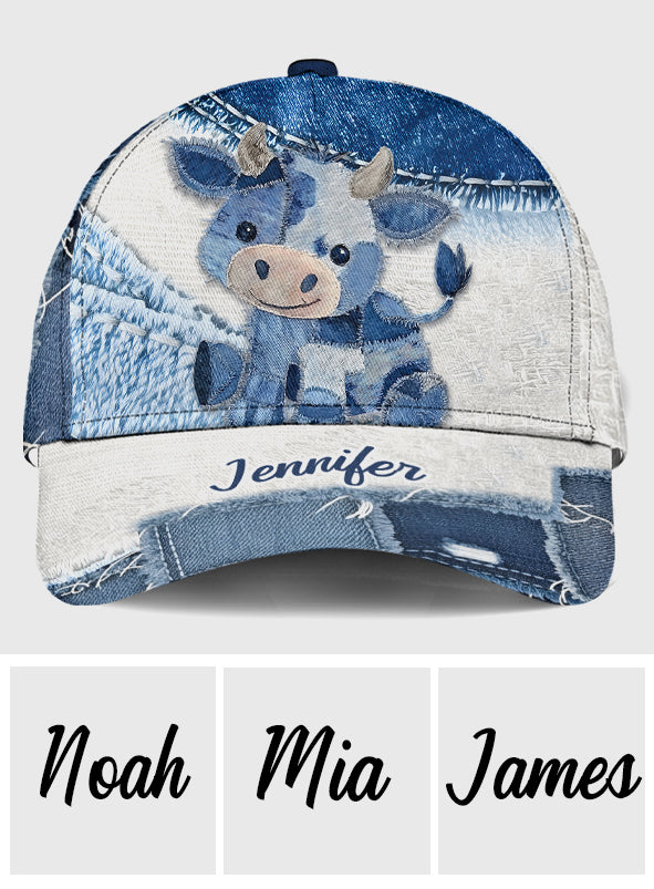 Niedliche Hochlandkuh – Personalisierte Hochlandkuh-Klassikerkappe