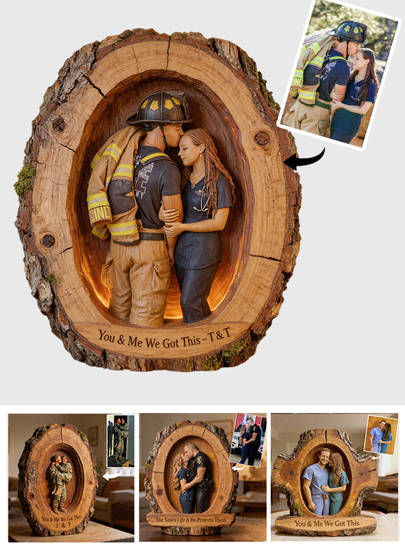 You & Me We Got This - Personalized Nurse Custom Shaped Acrylic Plaque