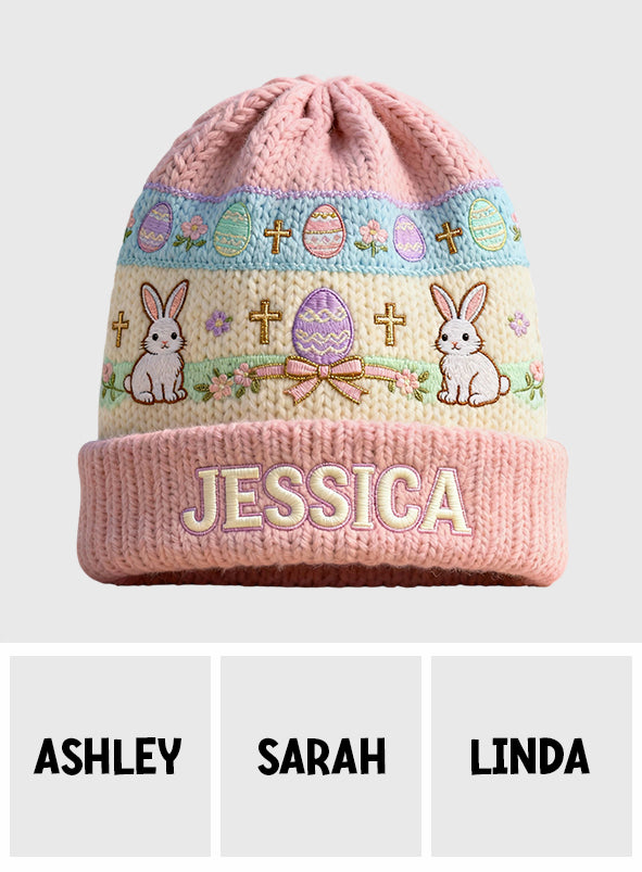 Happy Easter - Personalized Kid Beanie Hat