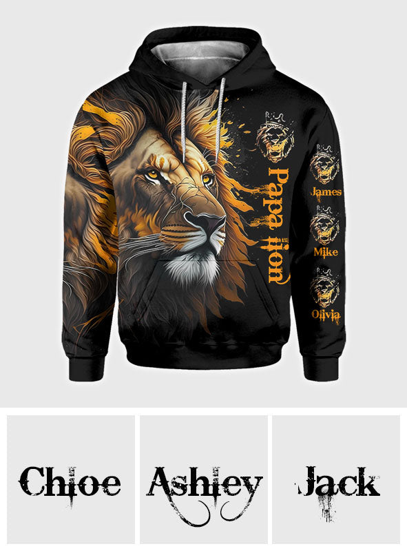 Papa Löwe – Personalisiertes Vater-Shirt