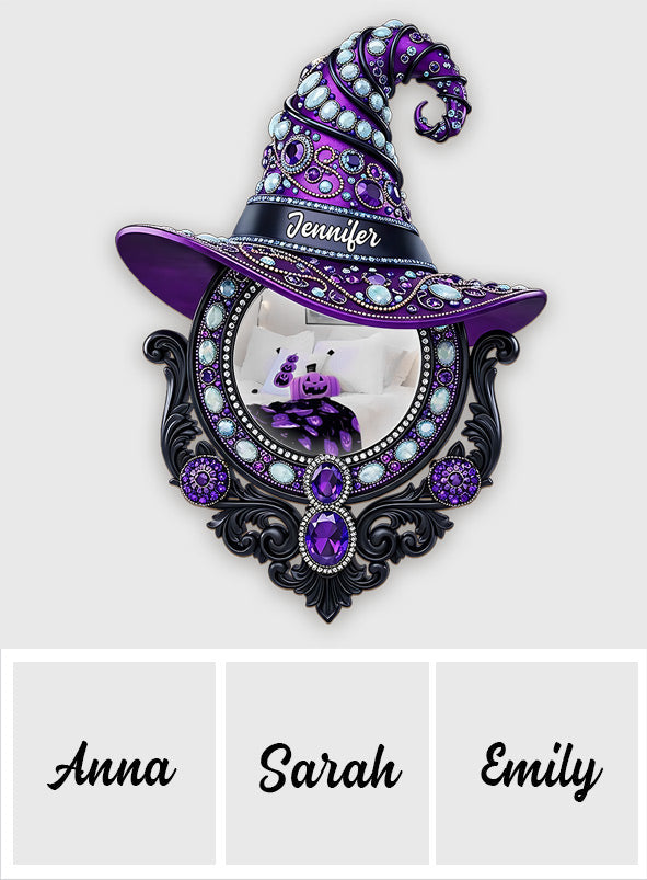The Witch Is In - Personalized Witch Wall Hanging Mirror