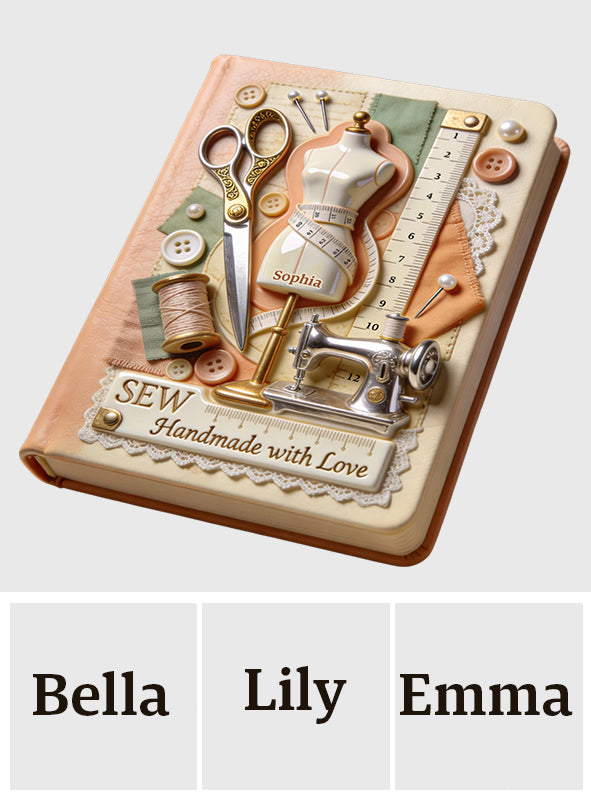 Handgefertigt mit Liebe – Personalisiertes Nähjournal aus Leder