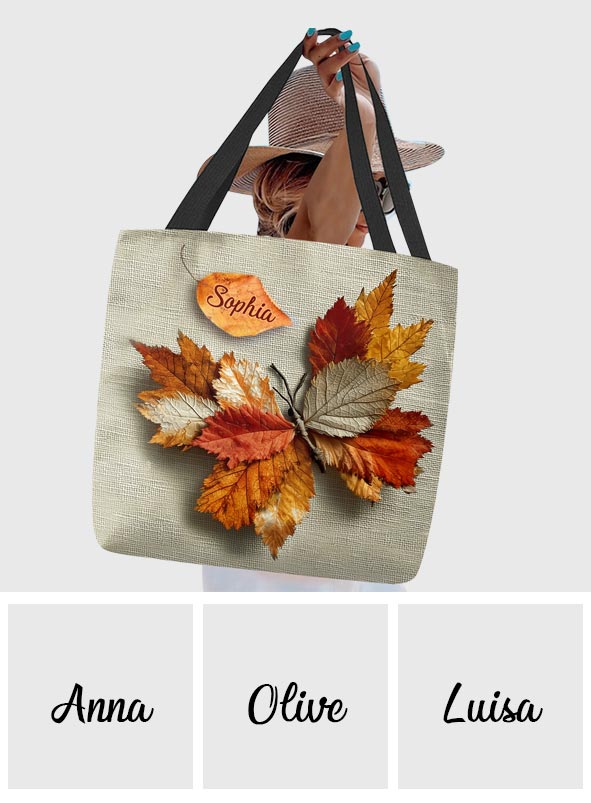 Schmetterlingsliebe – Personalisierte Schmetterlings-Tragetasche