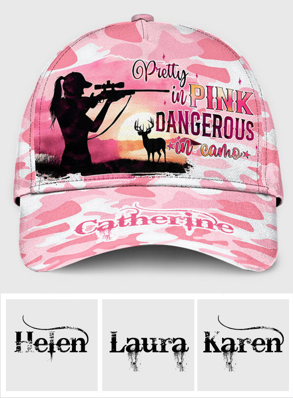 Pink Camo - Personalized Hunting Classic Cap