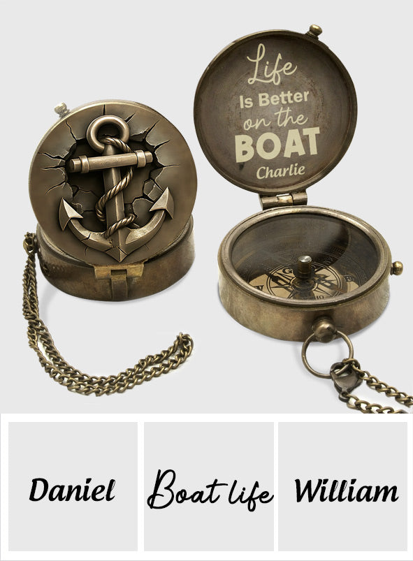 Nautical Marine Life - Personalized Boating Compass