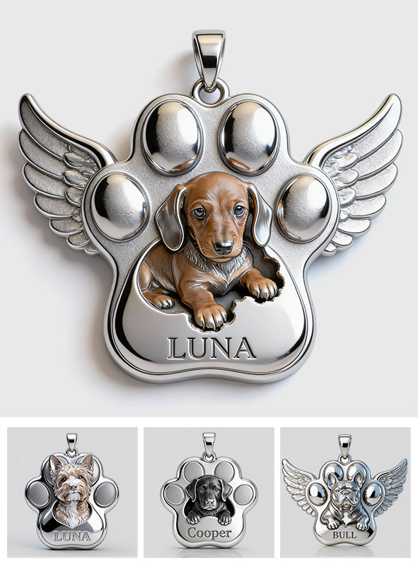 In liebevoller Erinnerung – Personalisierte Gedenk-Halskette mit Anhänger aus Acryl