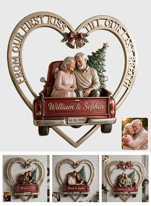 I Love You - Personalized Couple 3D Printed Cut Metal Sign