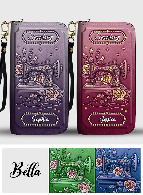 Nähbegeisterung – Personalisierte Ledergeldbörse