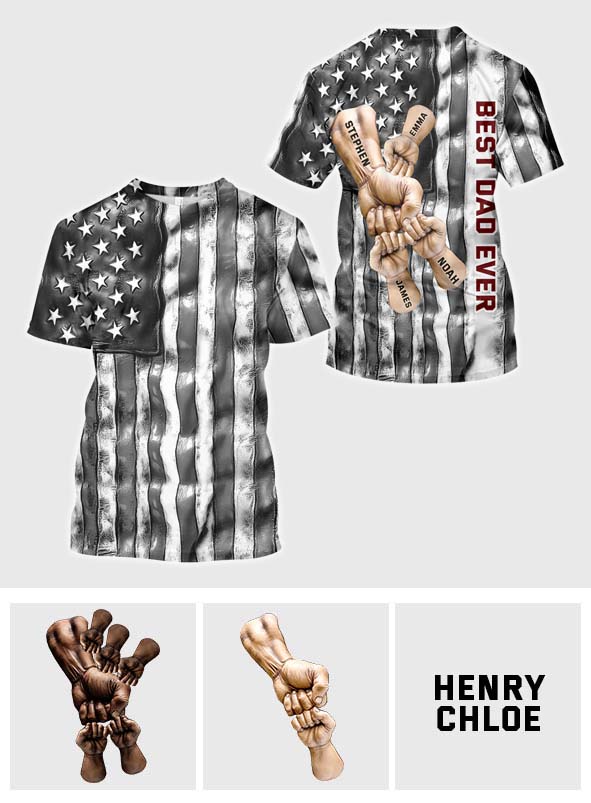 Bester Papa aller Zeiten - Personalisiertes Vater-Shirt