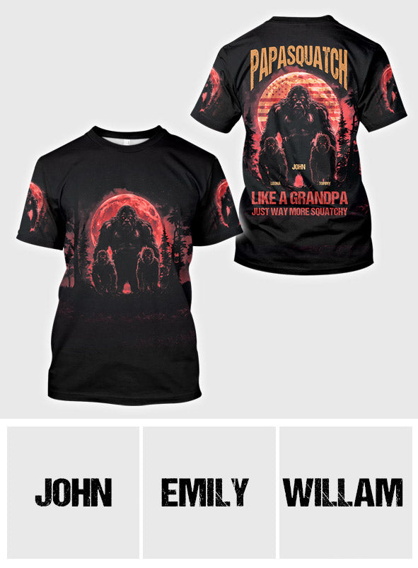 Papasquatch - Personalized Father All Over Shirt