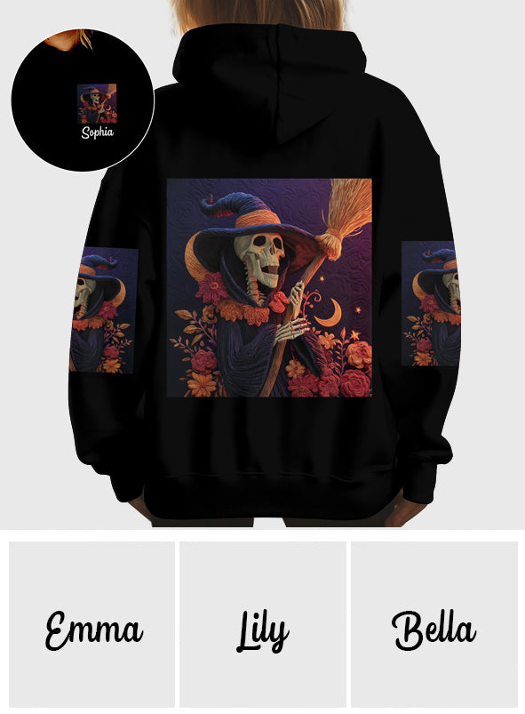 Lila Hexe – Personalisiertes Hexen-Shirt