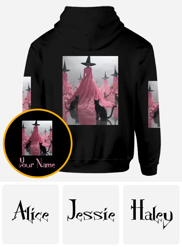 Lila Hexe – Personalisiertes Hexen-Shirt