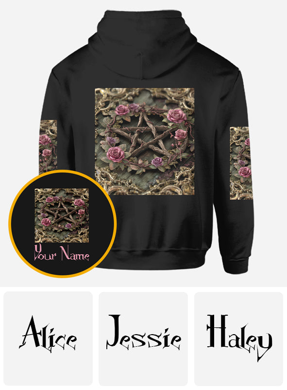 Lila Hexe – Personalisiertes Hexen-Shirt