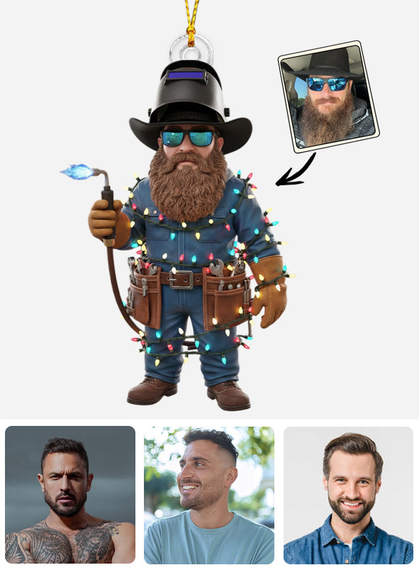 Lustiger Schweißer-Anhänger nach Foto - Personalisierter Schweißer-Anhänger