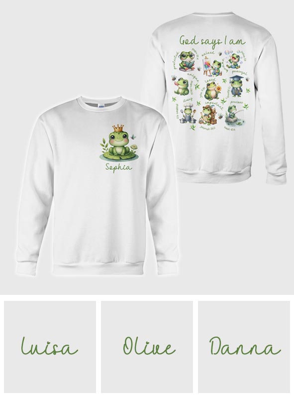 Gott sagt, ich bin es – Personalisiertes Frosch-T-Shirt