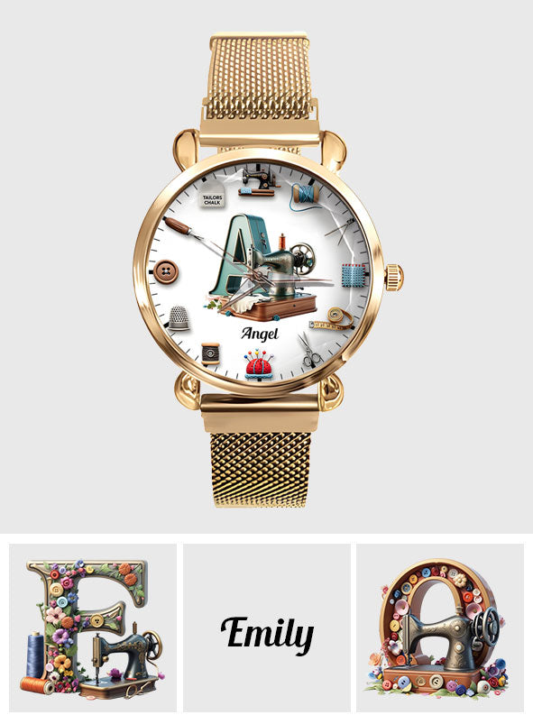 Nähbegeisterung – Personalisierte Damen-Handuhr