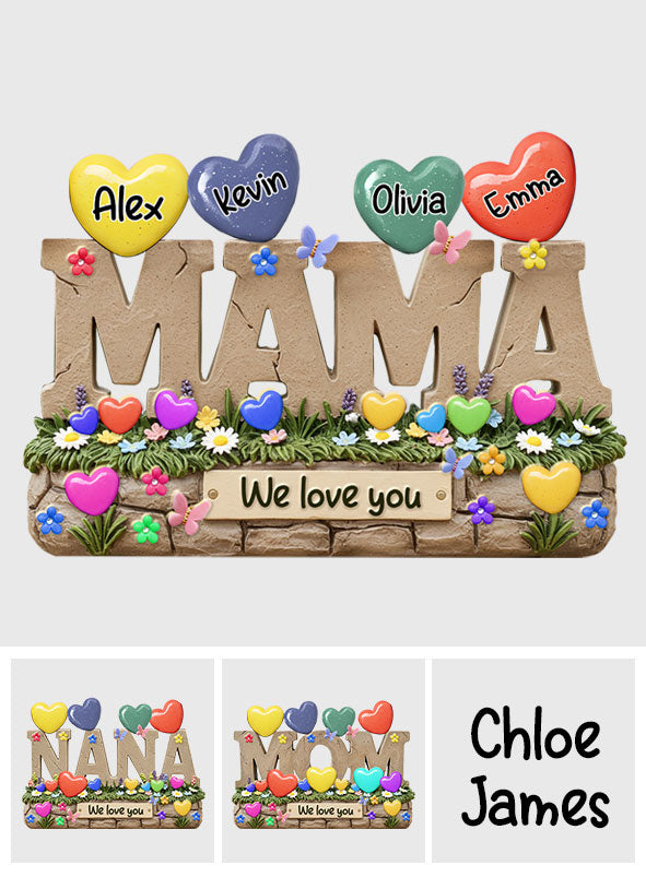 Mein Lieblingsgeschenk für Mama und Oma – personalisierte Acrylplakette in individueller Form für die Mutter
