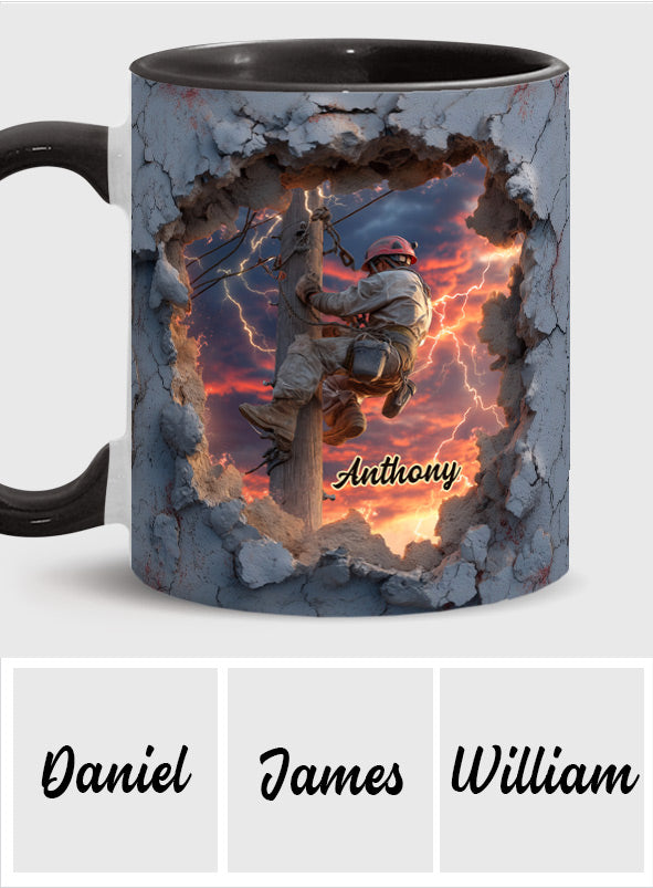 Geschenk für Monteure – Papa, Ehemann, Sohn... – Personalisierte Tasse mit Monteur-Motiv