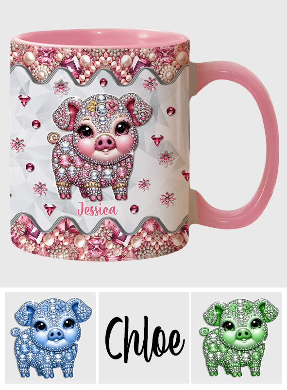 Niedliches Schweinchen – Personalisierte Tasse für Schweineliebhaber