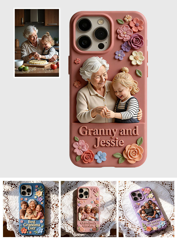 Perfect Gift For Her - Personalized Grandma Full Print Phone Case