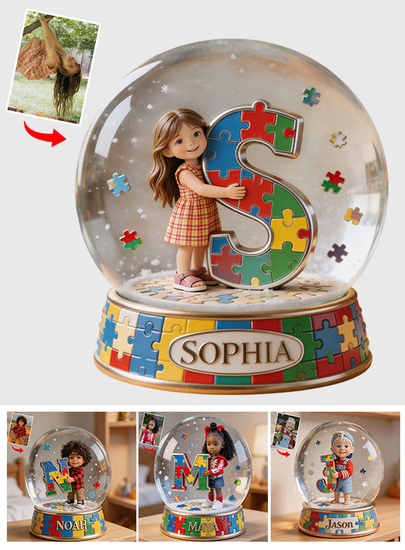 Custom From Any Photo - Personalized Autism Awareness Custom Shaped Acrylic Plaque