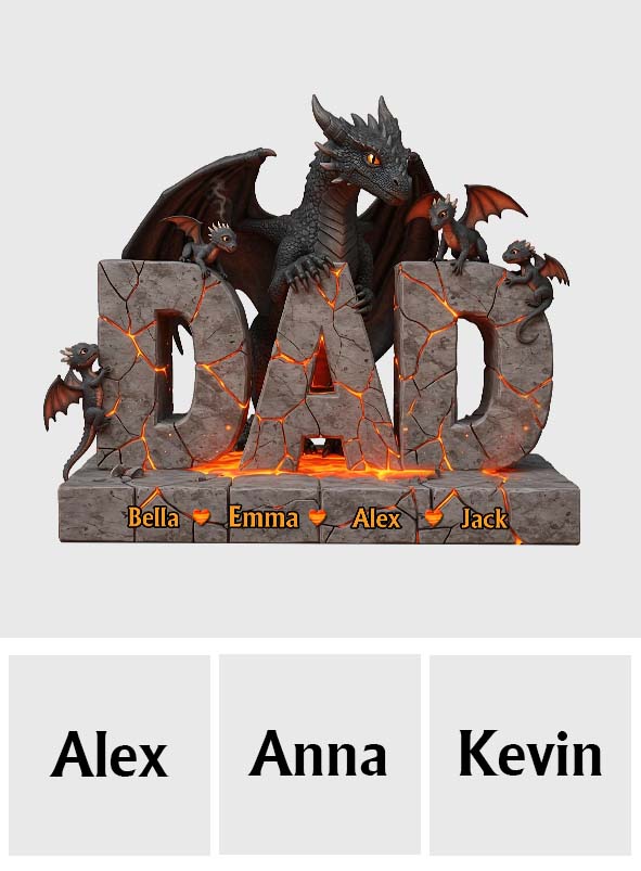 Bester Papa aller Zeiten – Personalisierte Acrylplakette in individueller Form für Väter