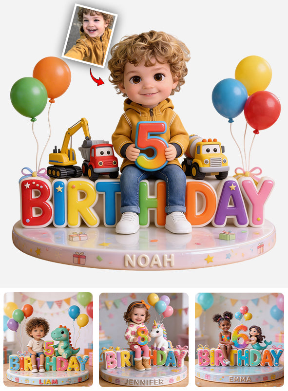 Individuell gestaltbare Acrylplakette mit Foto Ihrer Wahl – personalisierbar für Kinder