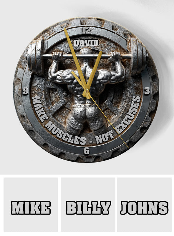 Kein Aufzug, kein Geschenk – Personalisierte Fitness-Wanduhr