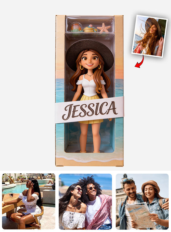 Reiselust – Personalisierte Acrylplakette in individueller Form