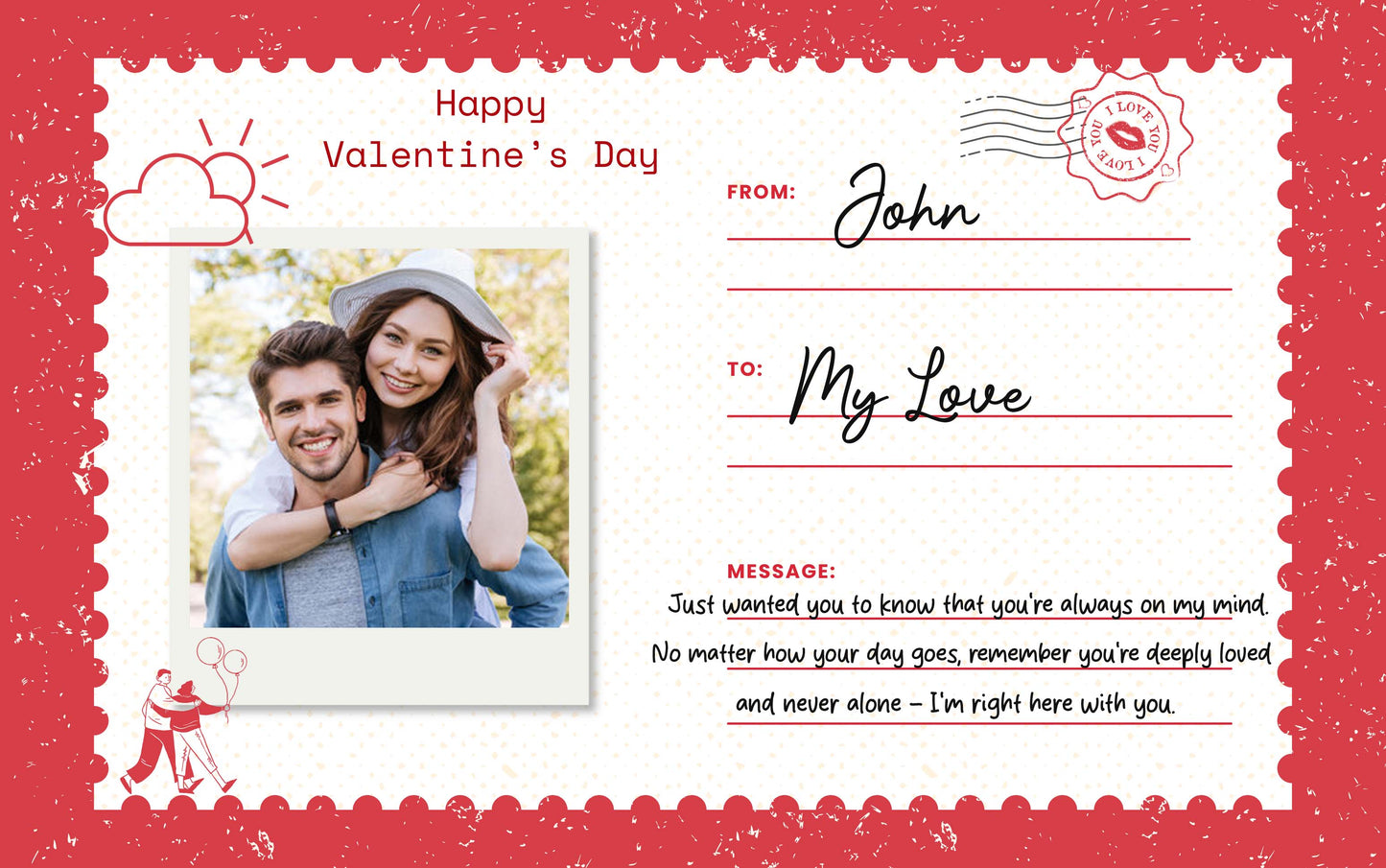 Geschenkkarte für Paare – Personalisierte digitale Geschenkkarte