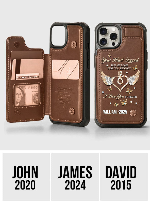 I Love You Forever - Personalized Memorial Wallet Phone Case