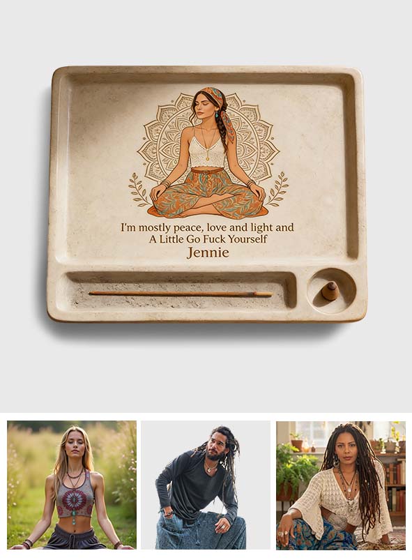 Namaste - Personalisierte Hippie Ablage