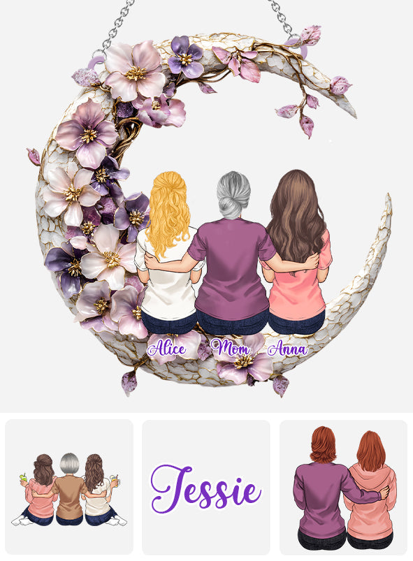 Best Mom Ever - Personalized Mother Window Hanging Suncatcher Ornament