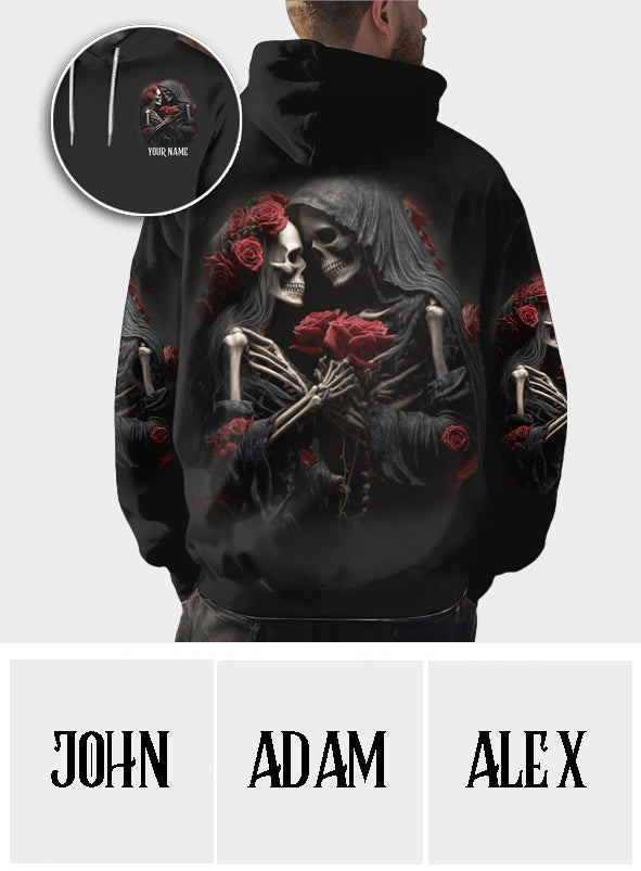 Bis dass der Tod uns scheidet – Personalisiertes Totenkopf-Shirt