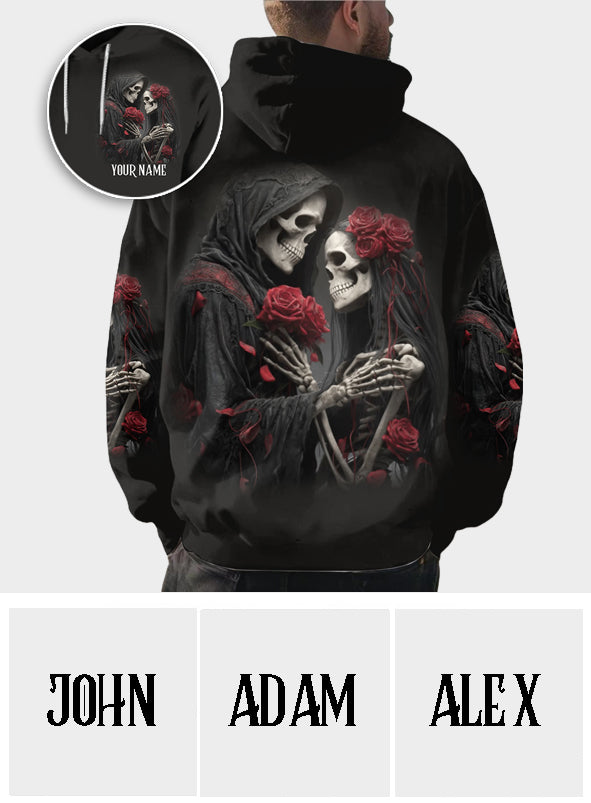 Bis dass der Tod uns scheidet – Personalisiertes Totenkopf-Shirt