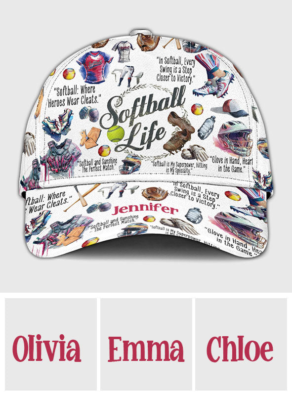 Softball Life - Personalized Softball Classic Cap