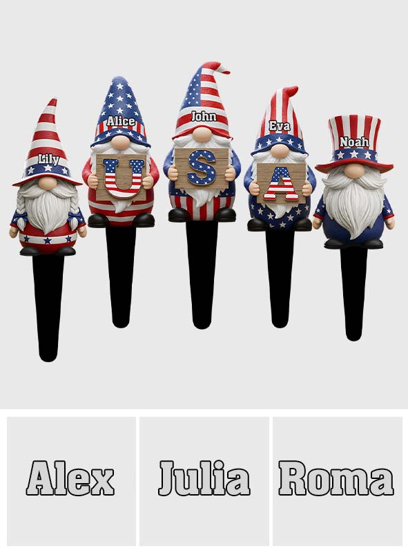 Alles Gute zum Unabhängigkeitstag! – Personalisiertes Acryl-Gartenschild zum Unabhängigkeitstag/4. Juli