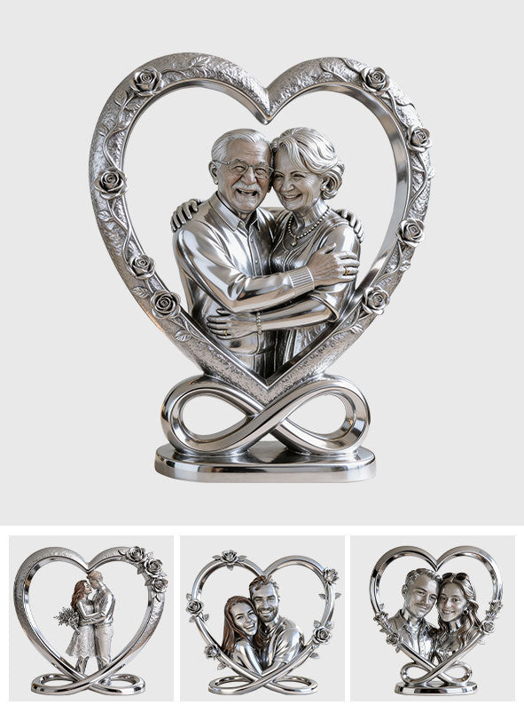 Geschenkidee für Paare – Personalisierte Acrylplakette in individueller Form für Paare