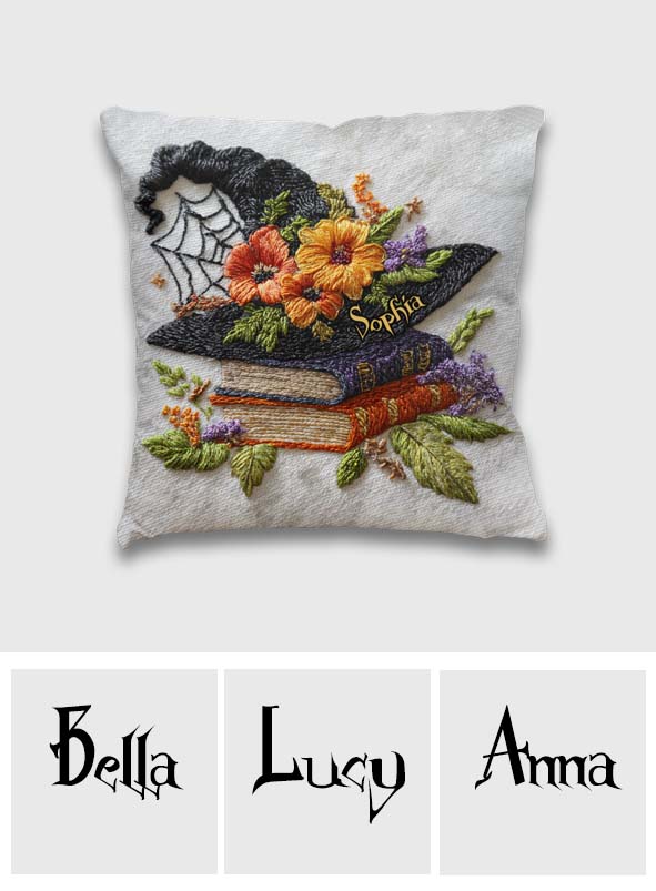 Wunderschöner Hexenhut - Personalisiertes Hexenkissen