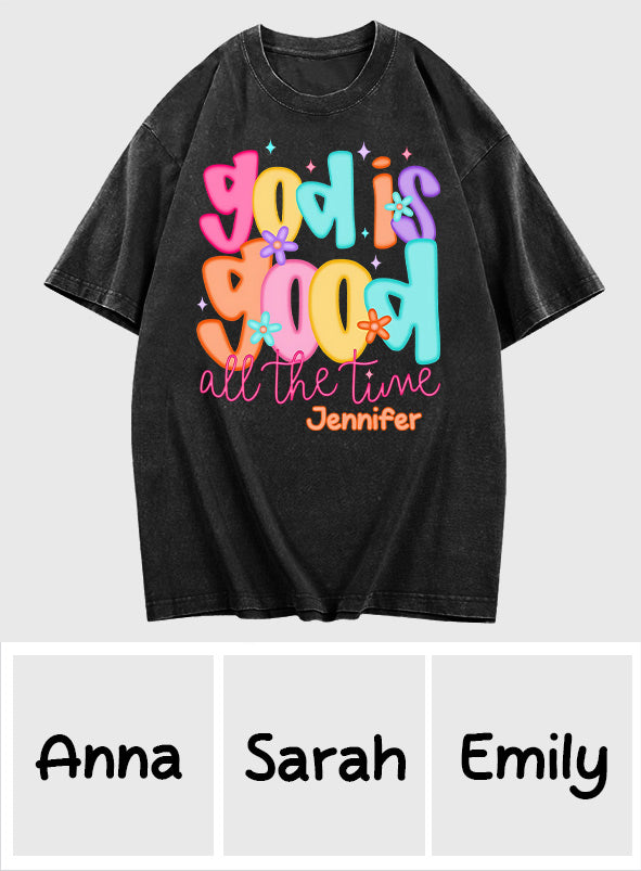 Gott ist gut – Personalisiertes christliches Wasch-T-Shirt
