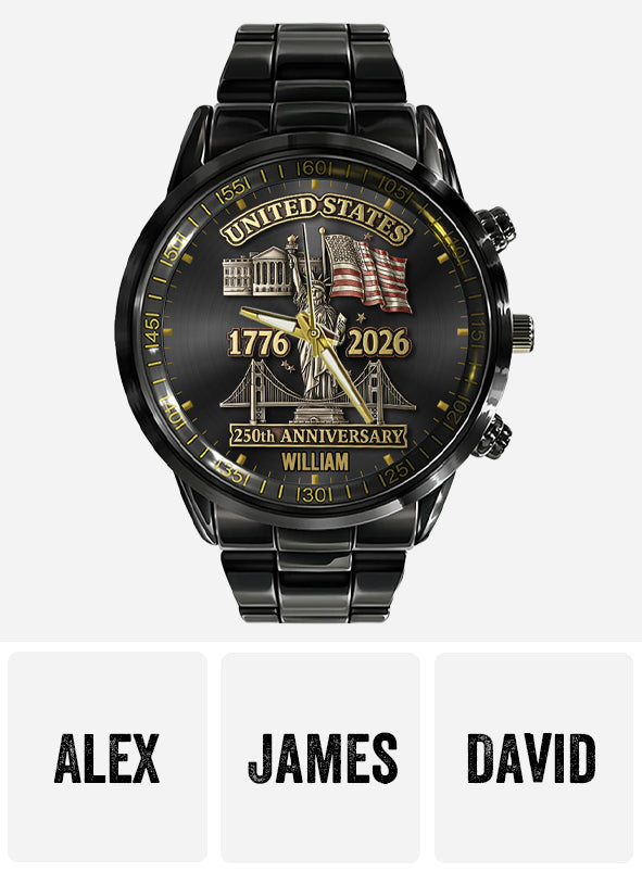 250-jähriges Jubiläum – Personalisierte Patriot-Handuhr