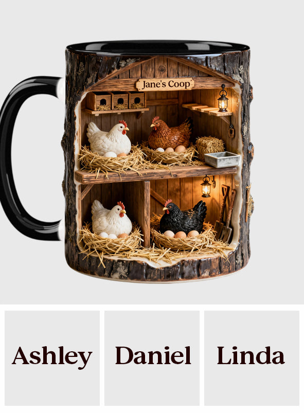The Little Coop – Personalisierte Tasse mit Hühnermotiv