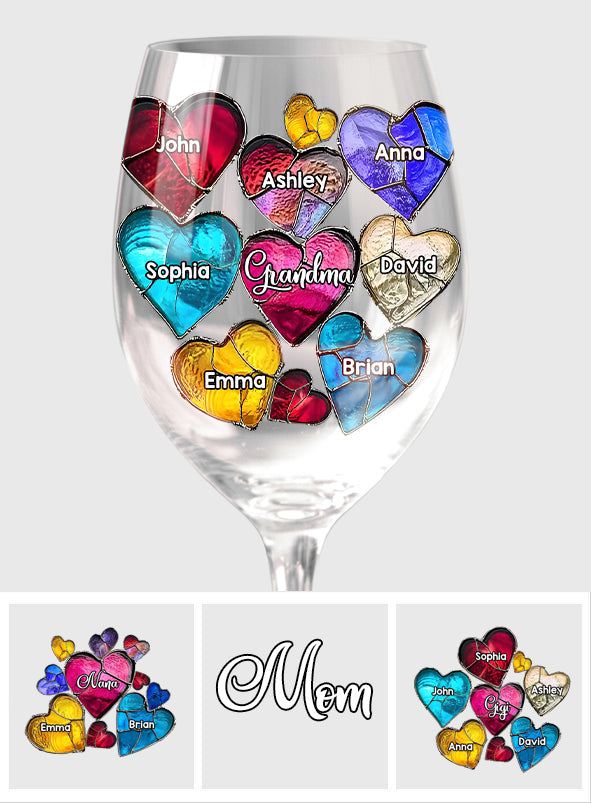 Die beste Oma aller Zeiten – personalisiertes Oma-Weinglas mit langem Stiel